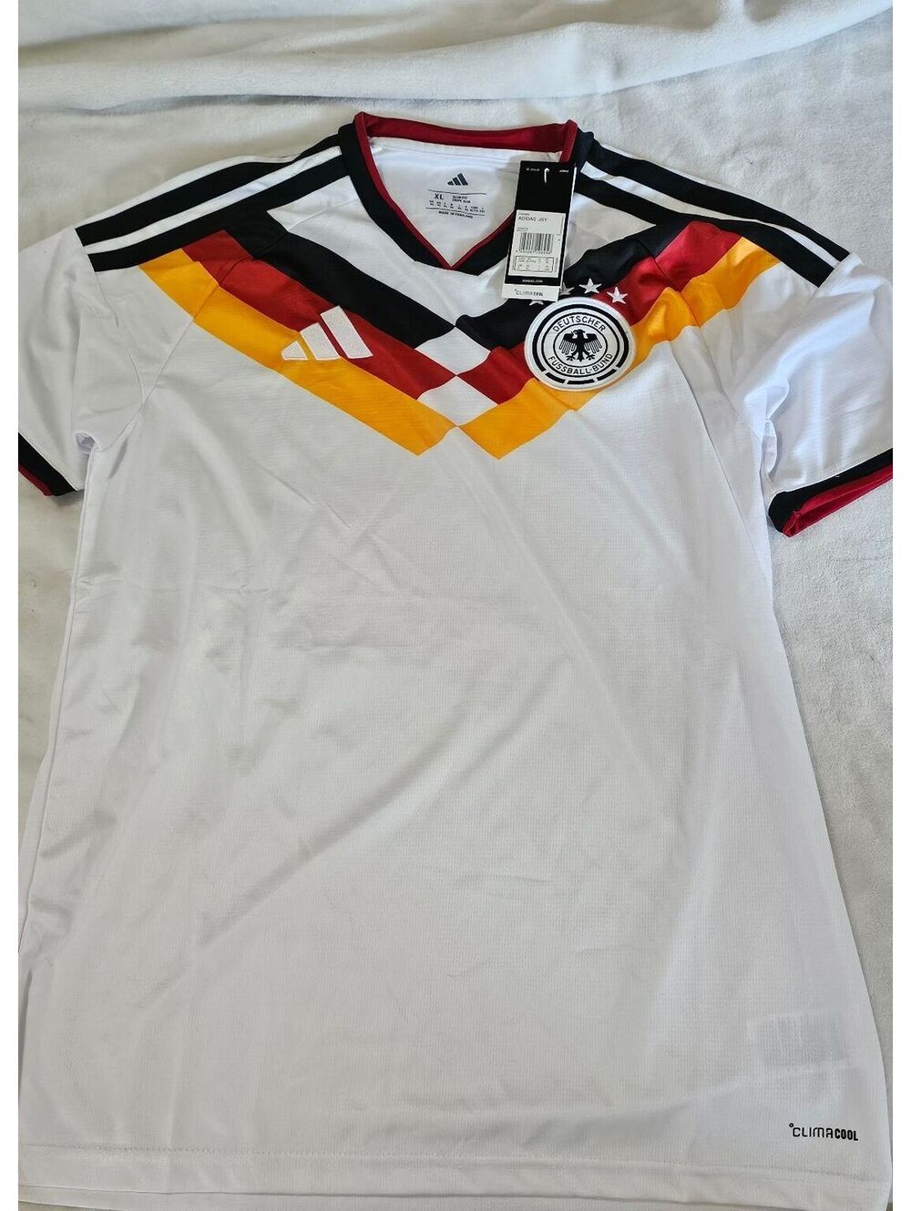 XL Adidas Germany National Soccer Team Jersey 2020 White Size M